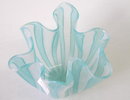 Seguso Green Fazzoletto Filigrana Vase