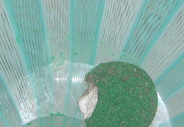 Seguso Green Fazzoletto Filigrana Vase