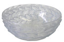 Lalique Centerpiece Bowl with Raised Leaf