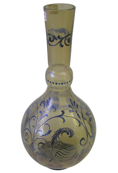 Fritz Heckert Art Nouveau Glass Vase