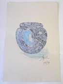 '93 SEGUSO Vaso Abisso Glass Vase