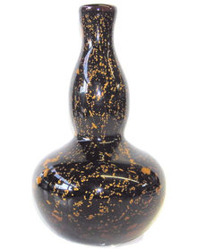 Giorgio Ferro Murano Brown & Gold Glass Vase