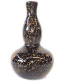 Giorgio Ferro Murano Brown & Gold Glass Vase