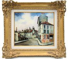 Elisee Maclet Impressionist French Montmartre Paris Cityscape Oil Painting