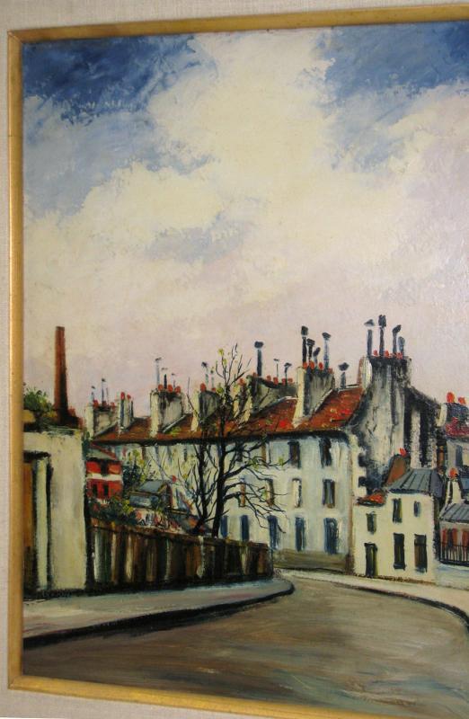 Elisee Maclet Impressionist French Montmartre Paris Cityscape Oil Painting