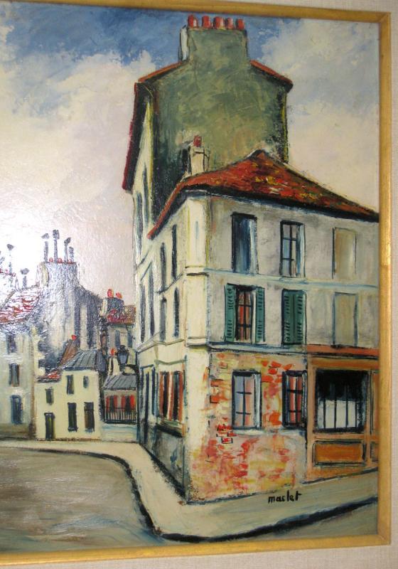 Elisee Maclet Impressionist French Montmartre Paris Cityscape Oil Painting