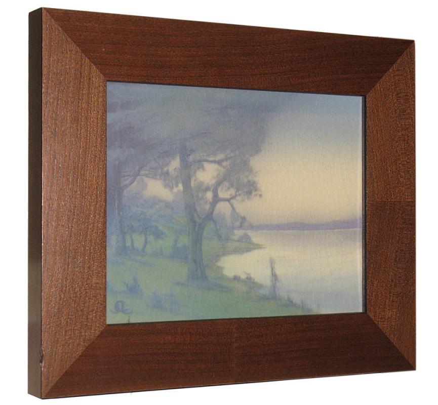 1917 Rookwood Scenic Vellum Glaze Plaque by Sallie Coyne