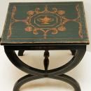 Pair Vintage Neoclassical Painted Low Side Tables or Stools