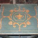 Pair Vintage Neoclassical Painted Low Side Tables or Stools