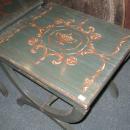 Pair Vintage Neoclassical Painted Low Side Tables or Stools
