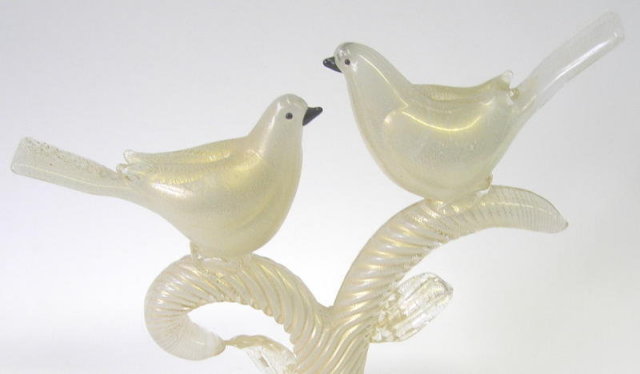 Fratelli Barovier & Toso Venetian Love Birds