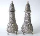 Pair Stieff Sterling Silver Salt Pepper Casters