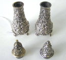 Pair Stieff Sterling Silver Salt Pepper Casters