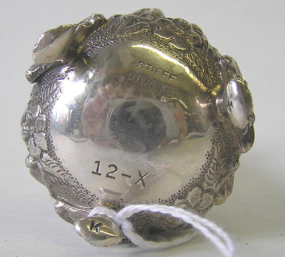 Pair Stieff Sterling Silver Salt Pepper Casters