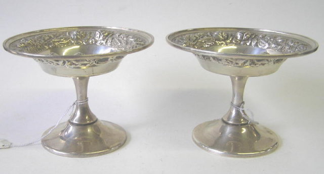 Pair Stieff Baltimore Sterling Compotes