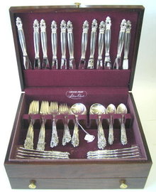 Jensen Sterling Silver Acorn Flatware Set