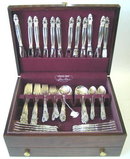 Jensen Sterling Silver Acorn Flatware Set