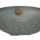 Degue French Art Deco Glass Plafonnier Coupe Lamp Chandelier