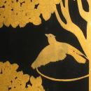 Paul Feher Art Deco Ebonized & Parcel Gilt Screen Room Divider