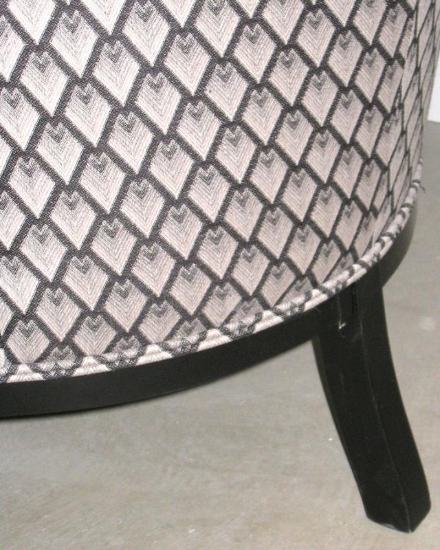 Jay Spectre Black Lacquered Chinoiserie Wallis Armchair for Century