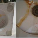 Pair Antique Sevres Napoleonic Empire Period Gilt Porcelain Campana Vases