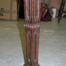 Antique Gothic Revival Marble Top Mahogany Center Table