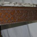 Antique Gothic Revival Marble Top Mahogany Center Table