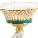 Pair Paris French Charles X Gilt Biscuit Porcelain Figural Baskets Tazzas