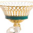 Pair Paris French Charles X Gilt Biscuit Porcelain Figural Baskets Tazzas