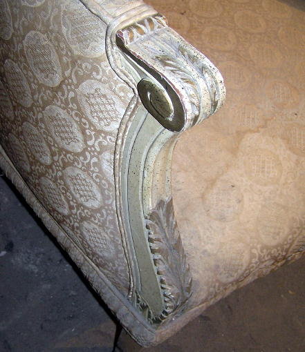 PAIR Antique Tete a Tete Confidante Sofas
