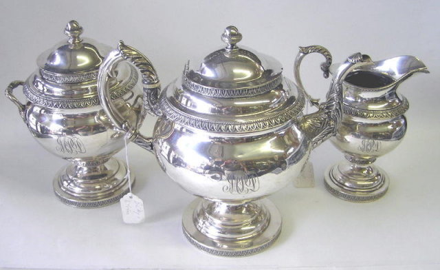 1840 Bailey & Kitchen Silver Tea Set