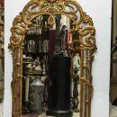 Antique French Louis XIV XV Style Carved Giltwood Overmantel Mirror