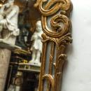 Antique French Louis XIV XV Style Carved Giltwood Overmantel Mirror