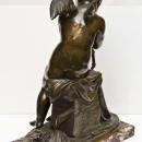 Antique Cupid Bronze Sculpture After Charles Gabriel Sauvage ( AKA Lemire )