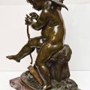 Antique Cupid Bronze Sculpture After Charles Gabriel Sauvage ( AKA Lemire )