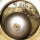 Antique French Napoleon III Gilt Metal Jewelled Mantle Clock