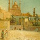 Citadel of Cairo Fontville de Breanski Jr Orientalist Oil Painting