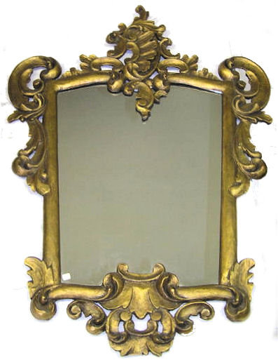 Rococo Giltwood & Composition Mirror