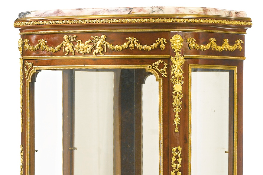 Linke Signed Louis XV Style Vitrine Display Cabinet