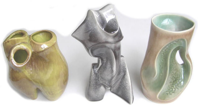 (3) Heifetz Mid-Century Ceramic Lamp Bases