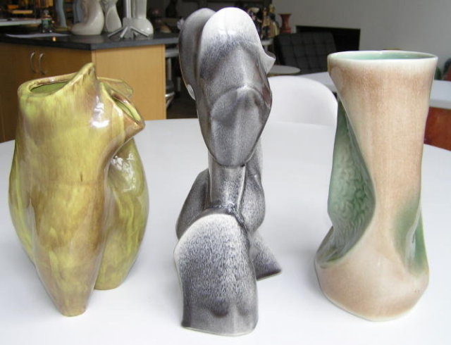 (3) Heifetz Mid-Century Ceramic Lamp Bases