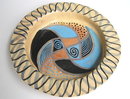 Modernist Abstract Earthenware Plate