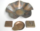 Rebajes 1 Copper Bowl 2 Boxes & 1 Ashtray