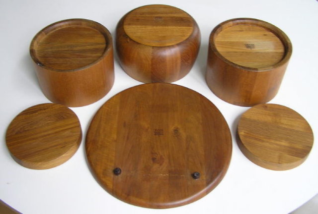 Dansk Cheese Platter Salad Bowl 2 Ice Buckets