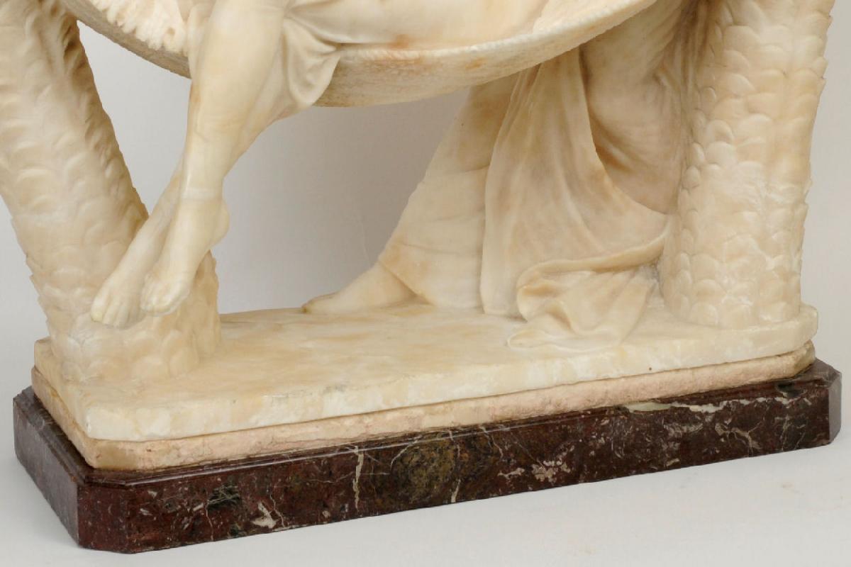 Emilio Fiaschi (Italian, 1858-1941) Marble Orientalist Sculpture