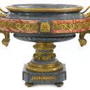 Antique French Louis XVI Style Gilt Bronze Mounted Blue Marble Centerpiece