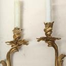 Set of 4 Gilt Bronze French Rococo Louis XV Style Wall Sconces