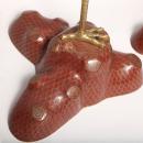 Pair Antique Chinese Cloisonne Crane Figures Censers Incense Burners