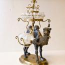 Antique Orientalist Camel Tantalus Decanter Cordial Set