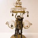 Antique Orientalist Camel Tantalus Decanter Cordial Set